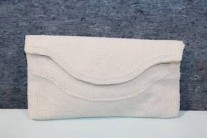 lot 348 image: Set of 2 Elegant Beaded Clutch Purses in White and Black
