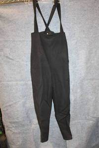 lot 396 image: Yohji Yamamoto Black Wool-Blend Overalls, Size M