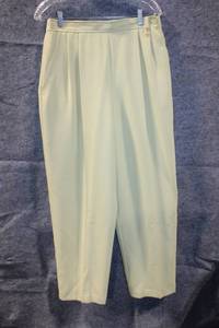 lot 398 image: Light Green Womens Pleated Trousers with Button and Charm Detail