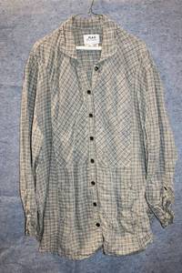 lot 402 image: Flax by Jeanne Engelhart Medium Plaid Linen Shirt