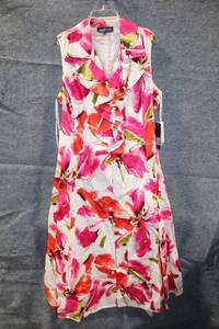 lot 411 image: Jones New York Floral Sleeveless Dress Size 16W