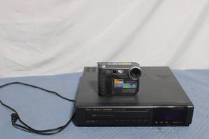lot 430 image: Sony Mavica Digital Camera MVC-FD73 and Fisher VHS Recorder FVH-6200