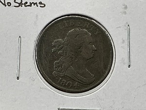 1804 Draped Bust Plain 4, No Stems 12 Cent