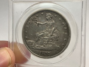 1877 Trade Dollar ANACS Graded