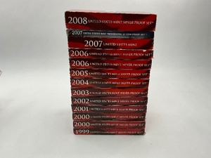 11x Silver Proof Sets from 1999-2008