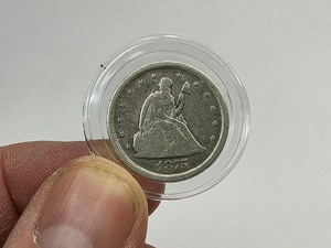 1875-S RARE Silver Seated Liberty 20 Cent Piece