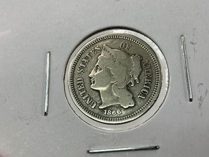 1866 Nickel 3 Cent Piece