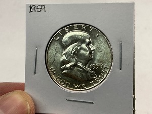 1959 Silver Franklin Half Dollar