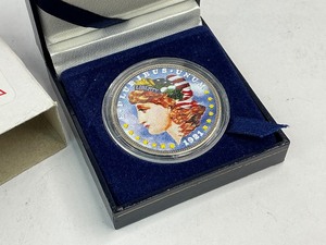 1921 Colorized Morgan Silver Dollar