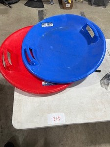 2- SAUCER SLEDS