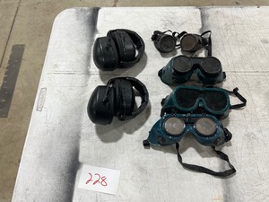 2 SETS OF CLEAR ARMOR EAR PROTECTION & 4 SETS OF TORCH GOGGLES