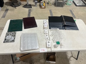COIN HOLDERS, FOLDS, CURRENCY PORTFOLIOS, BINDERS, & HALF DOLLAR TUBES