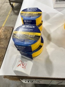 4 ROLLS OF TOUGH STRIPE FLOOR MARKING TAPE RETAIL PRICE $89.00 a roll