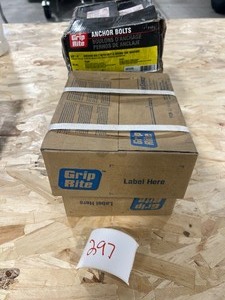 5 BOXES OF 38 X 6 ANCHOR BOLTS