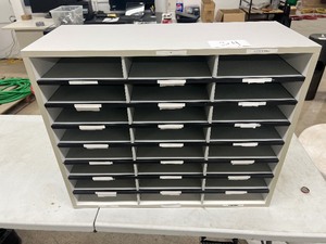 24 SLOT MAIL PAPER CABINET