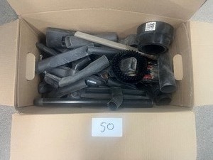 BOX FULL OF VACUUM ATTACHMENTS