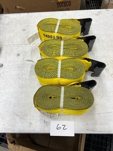 4) 4 X 30 WINCH STRAPS FLAT HOOK $100 VALUE