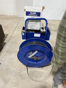 ULINE STRAPPING MACHINE W TENSIONER & CRIMP TOOL  RETAIL PRICE OVER $500
