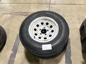 2 SPARE TRAILER TIRES