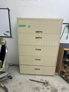 42W X 65 T X 18D 5 DRAWER FILE CABINET