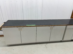 2) 48X31 2 DOOR CABINETS W 97WX 31D LAMINATED COUNTER TOP