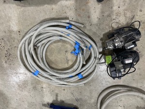 2 SPRINKLER PUMPS& HOSE 1 IS STUCK, & 1 WORKS MODEL SDSS5 $200 NEW