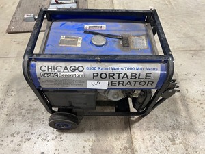 CHICAGO 6500 WATT GENERATOR NEEDS BATTERY & TUNE UP