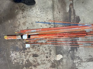 LARGE LOT OF MARKING STAKES