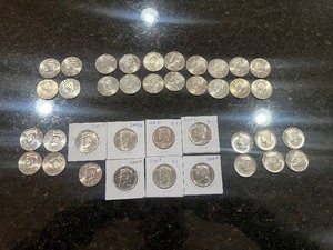 US HALF DOLLAR 2002P,D THRU 2020P,D  $19 FACE VALUE