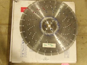 16 X .1250 X 1 DIAOND BLADE( LIKE NEW) FOR A CHOP SAW