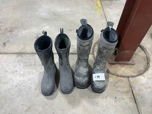 1600 GRAM LACROSSE BOOTS SIZE 11 & MUCK SIZE 10