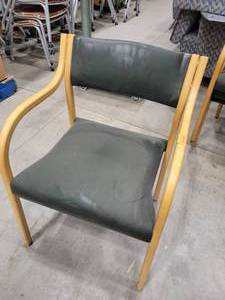 lot 15 image: Dark Green Chairs (539967) Lot of Eight