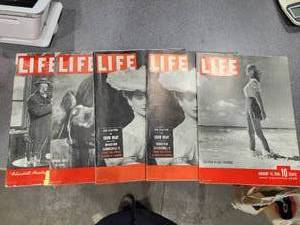lot 55 image: Life Magazines (540087) Set of Five 1946 and 1947