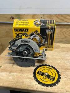 lot 57 image: DEWALT DCS590B 20-Volt MAX 7-14 in. Cordless Circular Saw (Tool Only) - C249