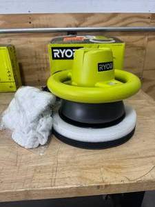 lot 84 image: RYOBI RB102G 0.75 Amp Corded 10 in. Orbital Buffer - B54