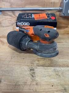 lot 95 image: RIDGID R8770651B 18V SubCompact Brushless Random Orbit Sander (Tool Only) - C139