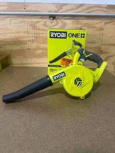 lot 133 image: RYOBI P755 ONE 18V Cordless Compact Workshop Blower (Tool Only) - B60