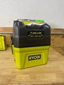lot 139 image: RYOBI PCL733B ONE 18V Cordless 1 Gal. WetDry Vacuum (Tool Only) - B79