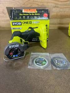 lot 147 image: RYOBI PSBCS502B ONE HP 18V Brushless Cordless Compact Cut-Off Tool (Tool Only) - C119