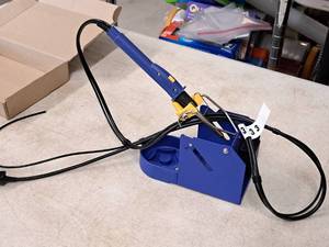 lot 36 image: Hakko ESD Safe 24V-140W Soldering Iron FM-2029 with Base  Stand