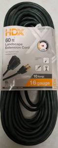 lot 4 image: HDX  BRAND NEW - 60 ft Landscape Extension Cord
