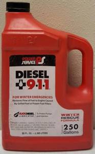lot 32 image: (1) Power Service - Diesel 911  For Winter Emergencies - Treats up to 250 Gallons