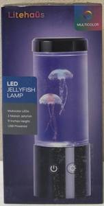 lot 45 image: Litehaus  LED Jellyfish Lamp (View Photos)