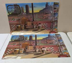lot 55 image: MILLER LITE Posters  (2)  Miller Light Dinner  Posters