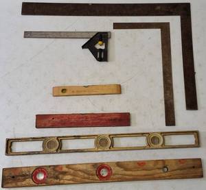 lot 60 image: Vintage Levels and Squares