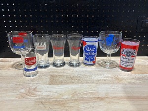 lot 32 image: Beer Glasses