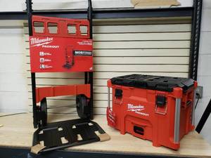 Milwaukee 2 Wheel Cart and XL Tool Box