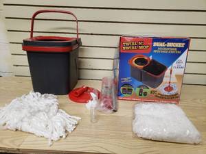 Twirl N Swirl Mop Dual-Bucket Micro fiber spin mop system