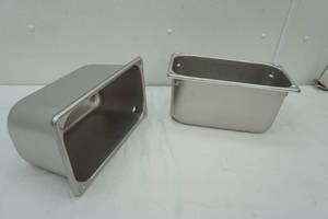 lot 3 image: lot of 2 stainless steel steam table 13 pan 6 deep
