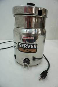 stand alone soup warmer with pan and lid